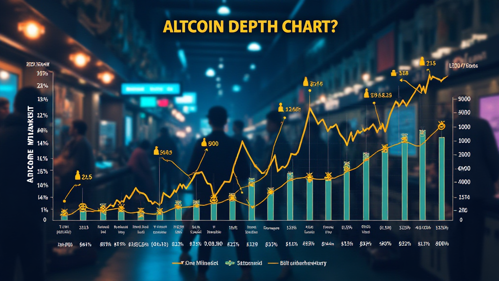 Altcoin market depth charts