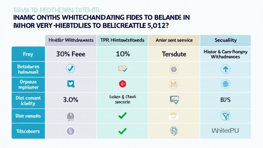 HIBT withdrawal methods comparison